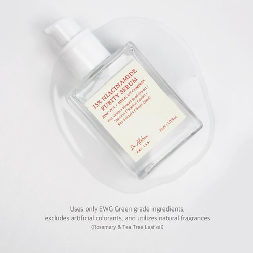 Dr.Althea 15% Niacinamide Purity Serum - 15% Niacinamide included, Overall skintone and texture improvement, Pore care, Serum control with Zinc. Vegan formula, Korean skincare