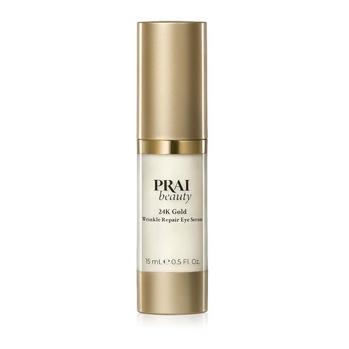 PRAI Beauty 24K Gold Eye Serum - Anti-Aging Wrinkle Repair Formula - 0.5 Oz