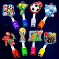 Soccer LED Finger Lights - 24 Pack Soccer Theme Party Favors for Kids 3-12 - Soccer Variation