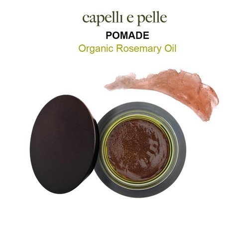 capelli e pelle POMADE, With Rosemary Oil -Medium Hold & Shine - Hair Pomade for Black Men & Women to define Waves, Dreadlocks & Braids - Rosemary Oil with Fragrance -Hair Growth & Scalp Care- 100ml