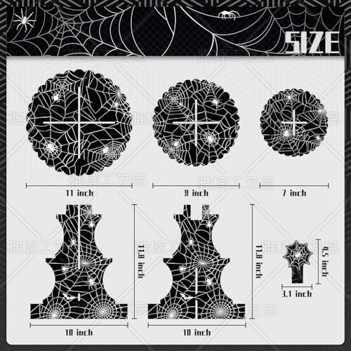 Spider Web Cupcake Stand 3 Tier Party Dessert Tower - Kid Funny Birthday Supplies, Variation: Spider