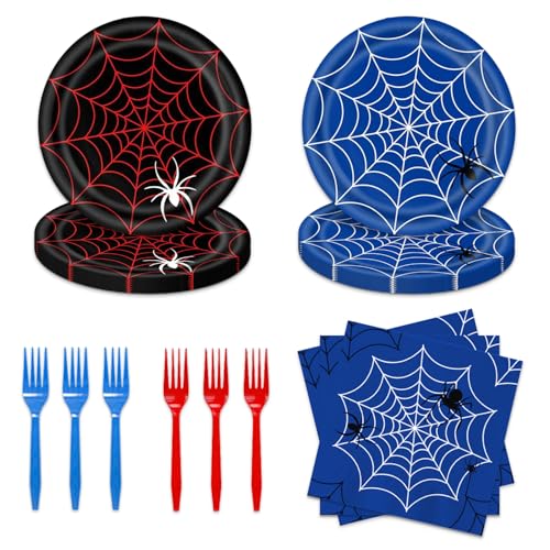 48pcs Birthday Party Supplies Multicolor - Plates, Napkins & Forks Set for Celebration