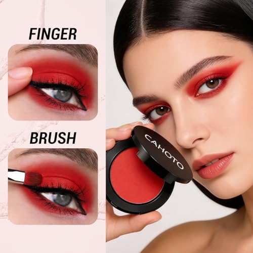 White Matte Eyeshadow Single with Mirror - Highly Pigmented & Blendable