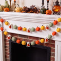 Halloween Felt Garland Set - Boo Ghost Pumpkin Banner, Orange, 16.4 ft