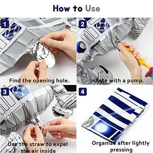 Galaxy Wars Party Favor Set with Balloons, Banners, Cake Topper & Light Sabers