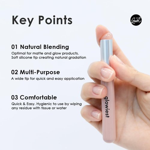Dream Glow Beauty Wand For Lips | Makeup Application, Beauty Tool for Skin Care, Silicone Tip, Elastic Brush (Clear)