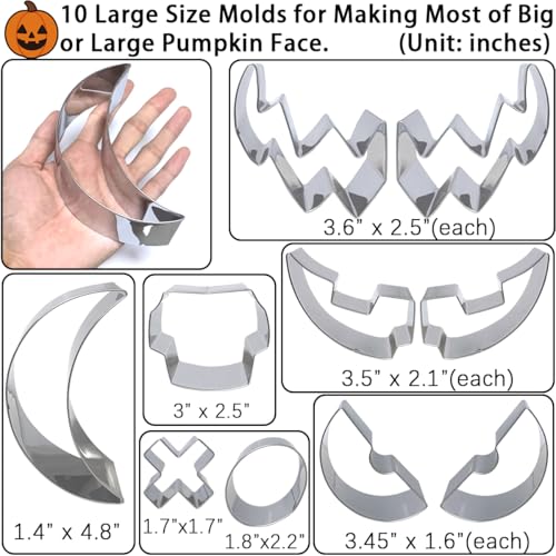Pumpkin Carving Kit 22Pcs Stencils Tools Set Halloween Decoration - Variation of This Listing