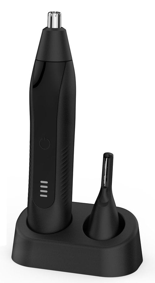 Setonia Nose Hair Trimmers for Men,Rechargeable Eyebrow Trimmer 2 in 1 Painless Multifunctional Ear and Nose Hair Trimmer with Dual Edge Blades Portable Design (Black)
