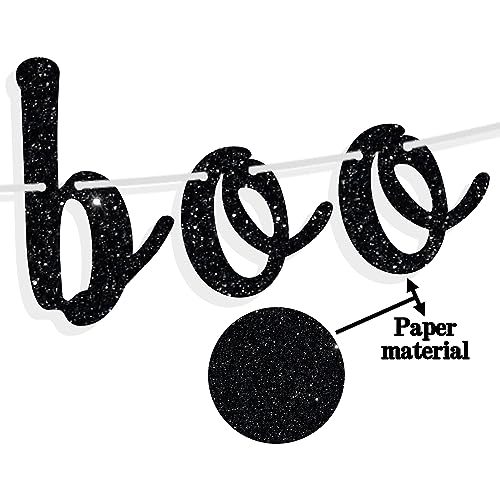 Halloween Baby Shower Banner - 'A Little Boo is Almost Due' Decoration, Fall Themed Party Decor