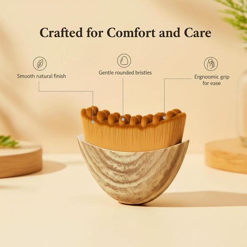 Pukaock 2PCS Lymphatic Contour Face Brush, Chin Jawline Sculpting Tool, Drainage Massager for Face & Neck,Ergonomic Design for Anti-Swelling & Fatigue Relief