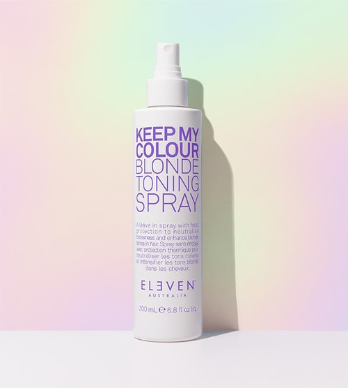 ELEVEN AUSTRALIA Keep My Colour Blonde Leave-In Toning Spray - Purple Toner for Silver & Light Blonde Hair, Enhances Shine - 6.8 fl oz