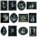 Halloween Decorations 12Pcs Gothic Portrait Posters - Style 5