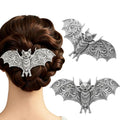 Gothic Bat Hair Clips Set - Halloween Spooky Goth Hair Accessories Design-4