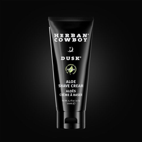Herban Cowboy Premium Shave Cream Made with Olive Oil, Aloe, and Peppermint (Dusk, 6.7 Fl Oz)