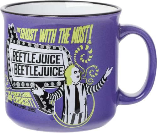 Beetlejuice Ghost Ceramic Camper Mug 20oz - Variation of This Listing