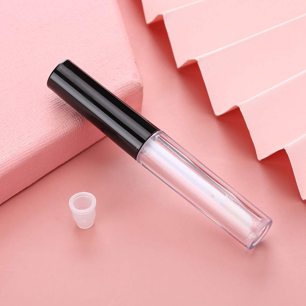 Yosoo123 50 pcs 1.3ml Lipstick Tube, Empty Transparent Clear Lip Gloss Tube DIY Small Lipstick Tube Cosmetic Container Empty Lip Gloss Bottle