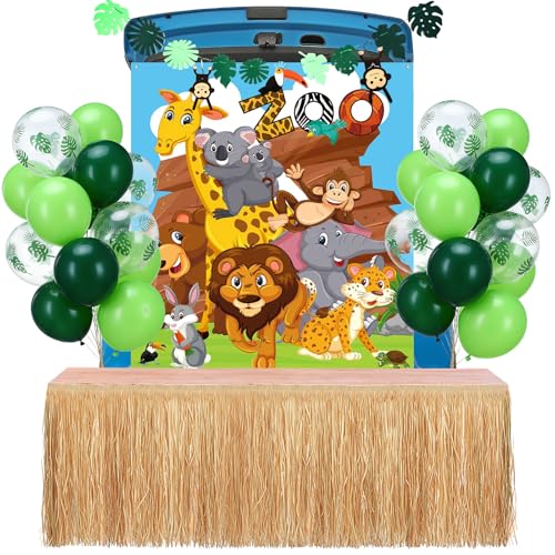 Panelee Halloween Religious Trunk or Treat Car Decorations Kit - Zoo Variation