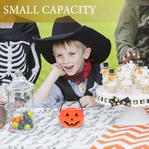 Mini Halloween Candy Buckets Set - Assorted Ghost, Pumpkin, Skull & Witch Styles