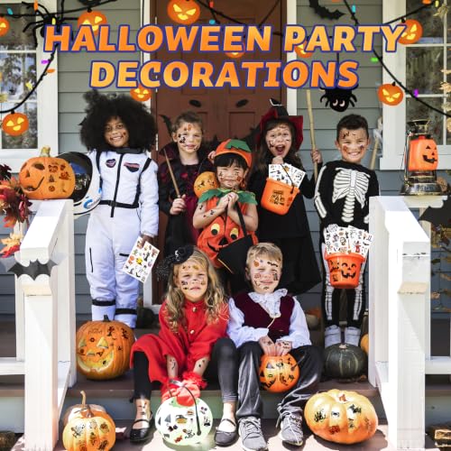 Kids Halloween Temporary Tattoos Set - 320 Waterproof Spooky & Cute Designs