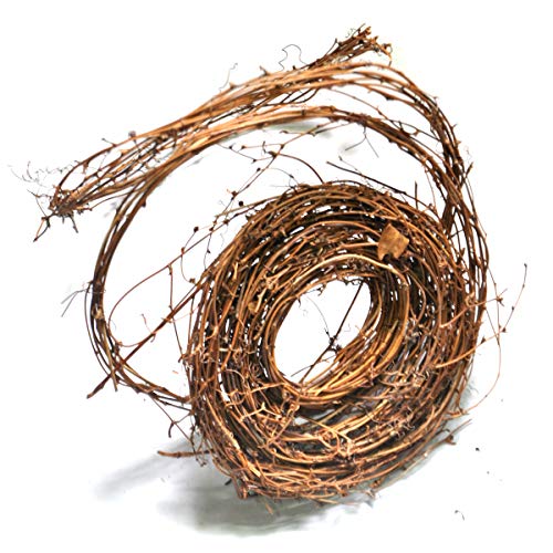 Natural Grapevine Twig Garland Wreaths - 2 Pack 15-Feet Rustic DIY Home Decor - Variation 1