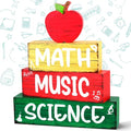 Back to School Wooden Tiered Tray Decor Set - Math Music Science Variation