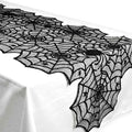 Halloween Lace Spider Web Table Runner 18x72 Inch for Party Decor