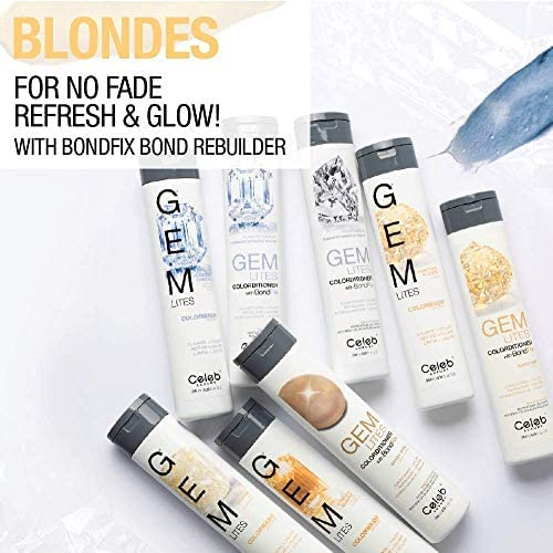 Celeb Luxury Intense Color Depositing Shampoo - Vegan Semi-Permanent Hair Dye with BondFix Rebuilder | Plant-Based Color Care