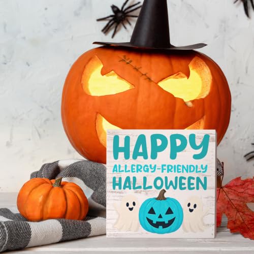 Halloween Candy Sign Decor - Allergy Friendly Wooden Sign, Color 17