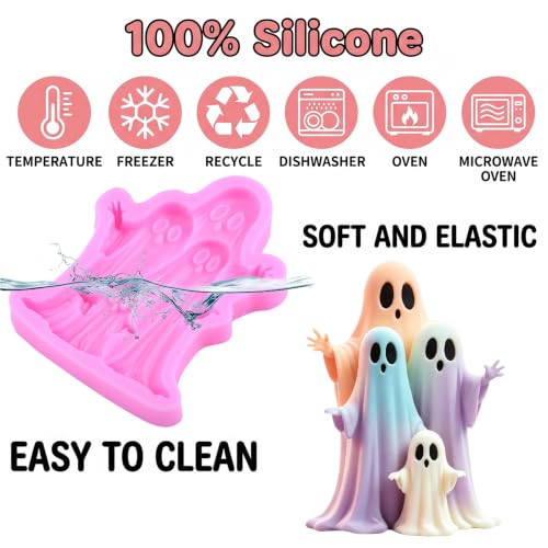 Halloween Ghost Silicone Fondant Mold - G Style Candy & Cake Decoration