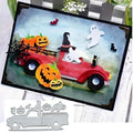 Halloween Pumpkin Car Metal Die Cuts for Scrapbooking & Card Making