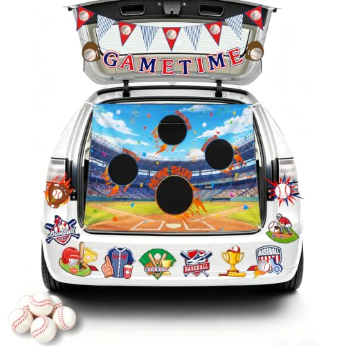 Halloween Baseball Car Decorations Kit - Trunk or Treat Display Set