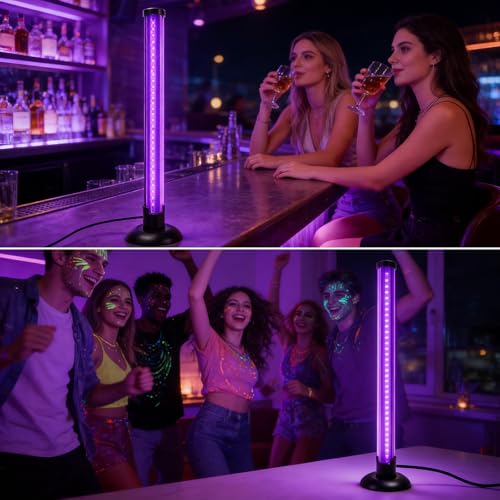 15W Desktop Black Light with Stand - 385–400nm UV LED for Party & Decoration