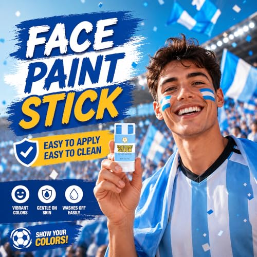 Argentina Flag Face Paint Stick - Blue & White Body Paint - Variation: Argentina