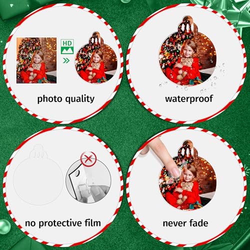 Sublimation Blanks for Christmas & Holiday Decorations - 48 Pcs PVC Ornaments