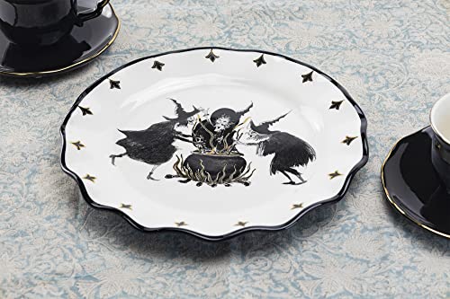 Halloween Witches Brew Serving Platter - Ceramic 10.5 Inch Hand Wash Only