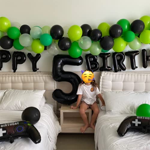 Black Number 9 Foil Balloon - Giant 40 Inch Self-Inflating Party Decor