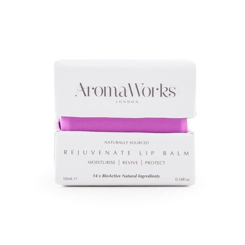 AromaWorks London Rejuvenate Lip Balm - Highly Moisturizing Treatment for Soft, Protected Lips - 0.34 Oz