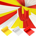 Circus Tent Theme Plastic Tablecloth Set - Red, Yellow & White, 3 Rolls