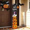 Halloween Welcome Sign for Porch - 47x7.8in Ghost & Pumpkin Front Door Decor - Variation of THIS Listing