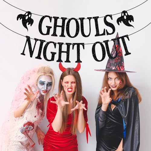 Halloween Ghost Bachelorette Party Banner - Ghouls Night Out Decoration