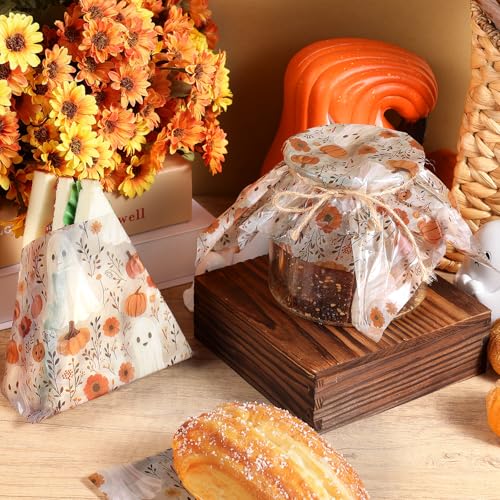 150 Sheets Boho Ghost Wax Paper for Food Wrapping Halloween Party Supplies