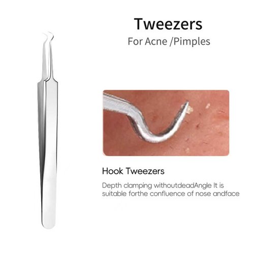 Blackhead Remover Tools,Upgrade 8 PCS Acne Needles,GERY Whitehead Removal Extractor Pimple Popper Kit, Professional Stainless Pimple Blemish and Pore Cleaner Set with Leather Package