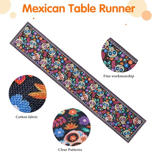 26-Piece Day of The Dead Decorations Set for Dia De Los Muertos Celebration