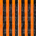 Black and Orange Streamers Halloween Backdrop Foil Fringe Curtain - 3.3ft x 6.6ft, 2 Pack