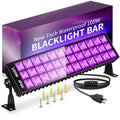 THECHAM 100W Black Light Bar for Glow Party Halloween - 1 Pack