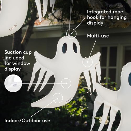 Inflatable Hanging Ghost Halloween Decorations 3-Pack for Indoor & Outdoor Use