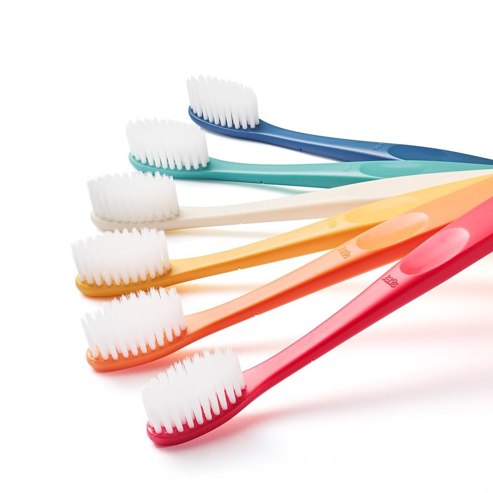 WANGTA Shorty – Standard Toothbrush – 1.0 inch (2.5 cm) Head | Dual Micro Bristles for Gentle Gum Care & Effective Cleaning | Made in Korea Oral Care (6 Pack)