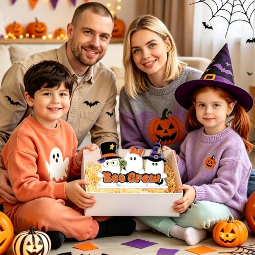 Cute Ghost Wooden Halloween Table Decorations - White Ghost