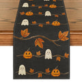 Halloween 13x90 Inch Table Runner Black Polyester Home Party Decor - Artoid Mode