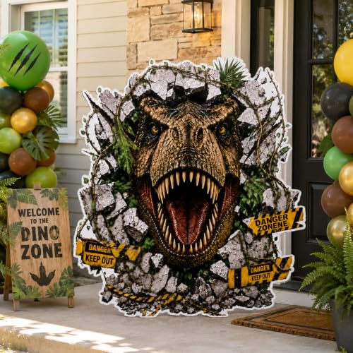 Dinosaur Cardboard Cutout for Trunk or Treat Halloween Decorations